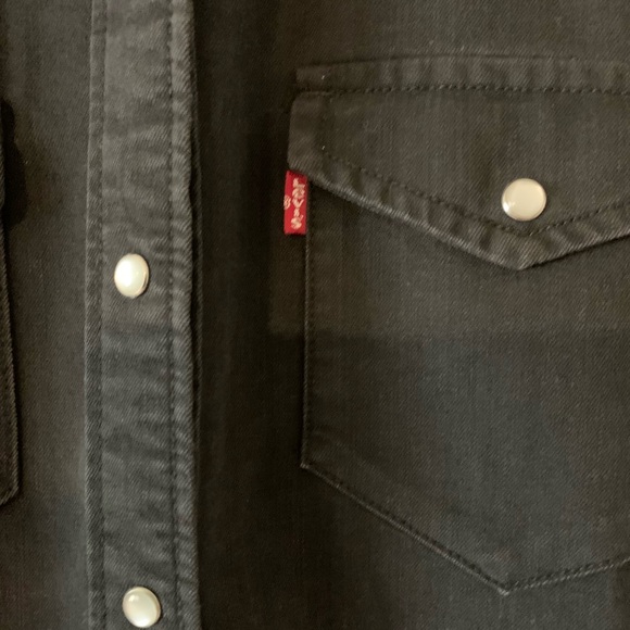 Levi’s lil’ bit country iconic denim western shirt dress - Picture 5 of 8